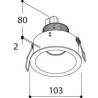 TAL HELAX SML HALOLED TORSION spot encastrable