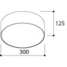 TAL HUBBLE 300 Surface Mounted plafonnier