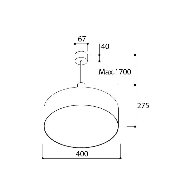 TAL HUBBLE 400 Suspended  lampe suspendue