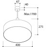 TAL HUBBLE 400 Suspended  lampe suspendue