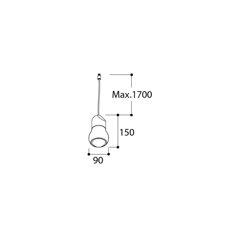 TAL KALEBAS E27 SUSPENSION M10 lampe suspendue