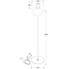 TAL KALEBAS FLOOR (excl. glass) lampadaire