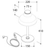 TAL KALEBAS TABLE (excl. glass) lampe de table