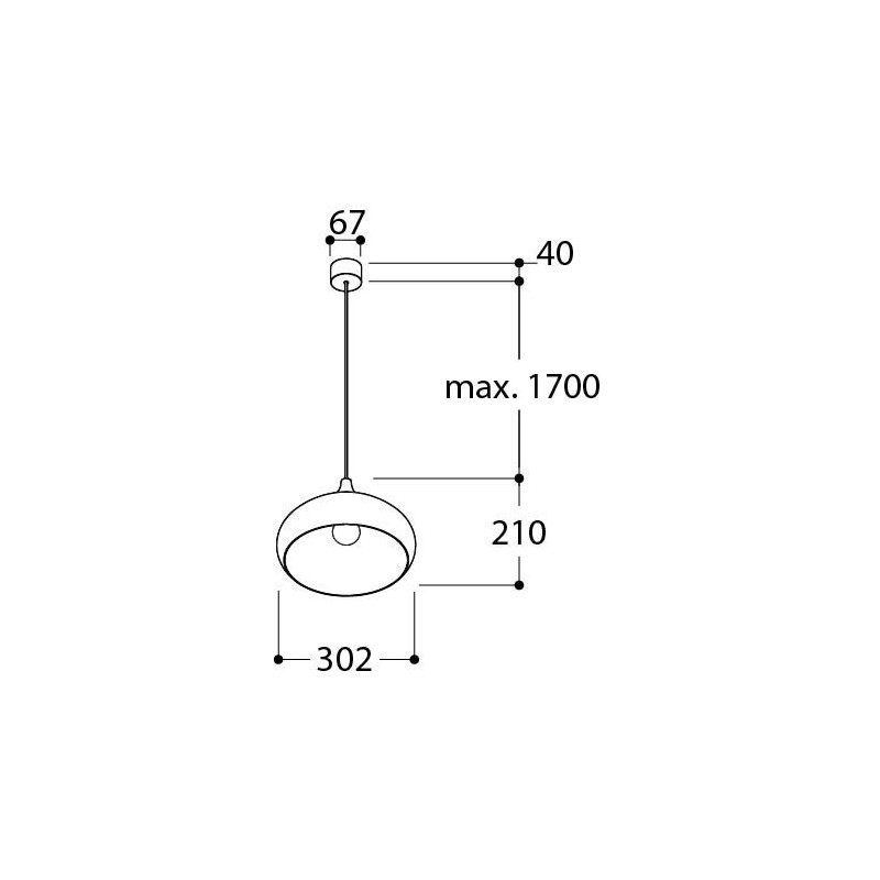 TAL KAZAN E27 lampe suspendue