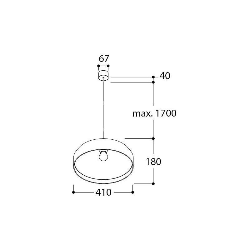TAL LUZIEN dB E27 lampe suspendue