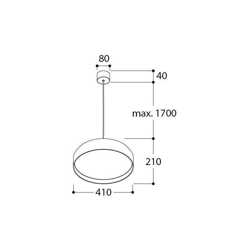 TAL LUZIEN dB LED DIMMABLE lampe suspendue
