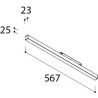 TAL MAGNETIC LED 48V L567  OPAL éclairage sur rail