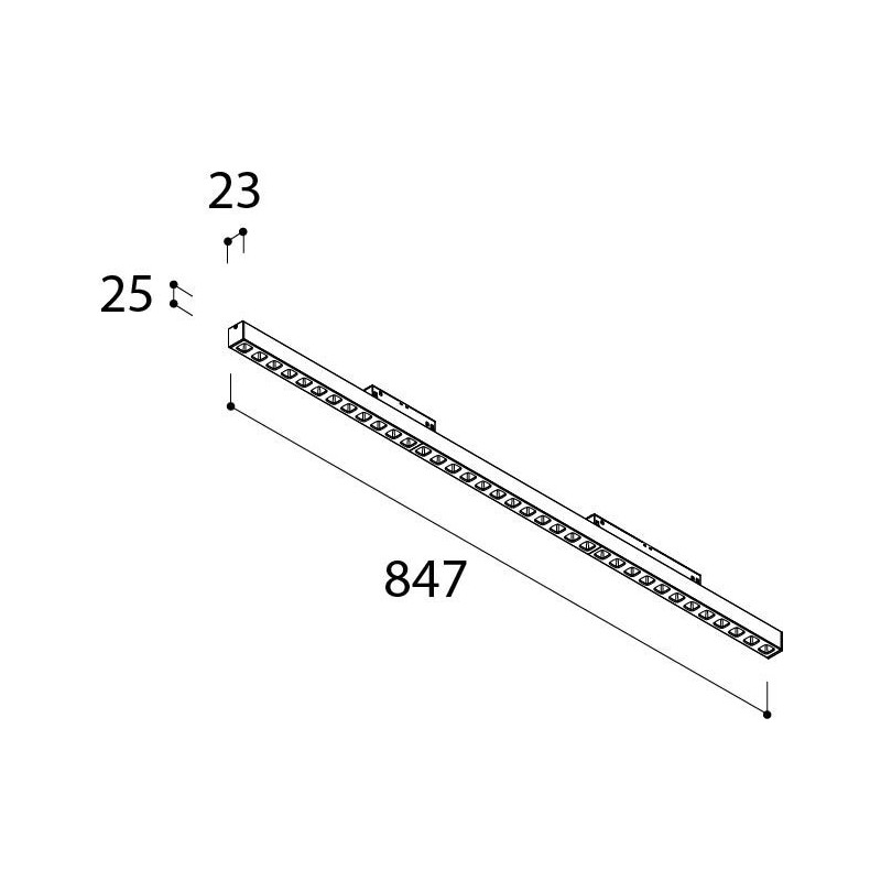 TAL MAGNETIC LED 48V L847 UGR éclairage sur rail