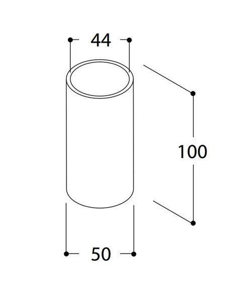 TAL LIGHTING MICRO OBO WC FLOORTUBE