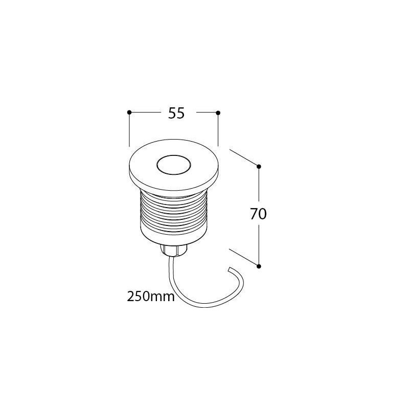 Tal Lighting MICRO UBO ROUND FOCUS CLEAR GLASS LUX M Einbaustrahler