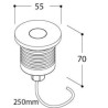 Tal Lighting MICRO UBO ROUND FOCUS CLEAR GLASS LUX M Einbaustrahler