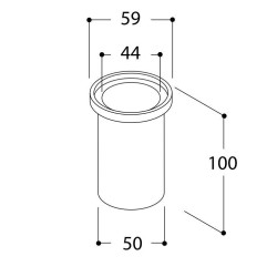 TAL LIGHTING MICRO UBO WC FLOORTUBE
