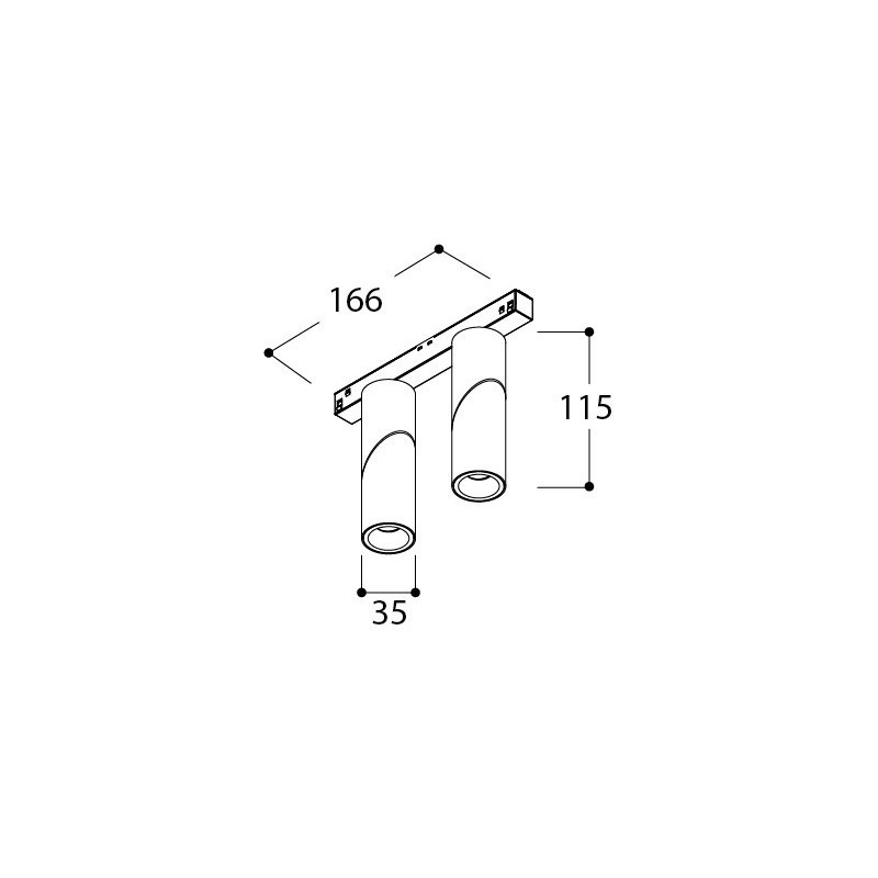 TAL MICROSCOOP TRACK 48V DOUBLE éclairage sur rail