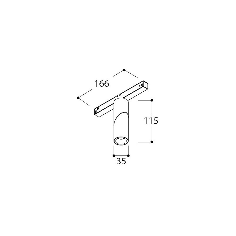 TAL MICROSCOOP TRACK 48V SINGLE éclairage sur rail
