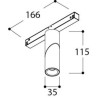TAL MICROSCOOP TRACK 48V SINGLE éclairage sur rail