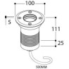 Tal Lighting MINI OBO ROUND LUXEON M WC 180° Einbaustrahler