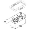 TAL MINI PROJEXXAR 2 BEAUFORT  spot encastrable