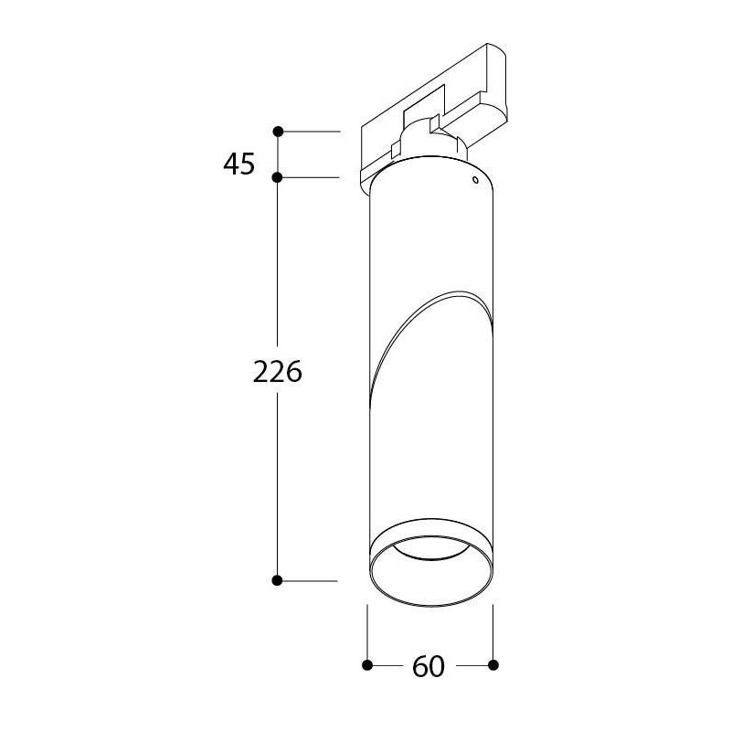 TAL MINI SCOOP DEIMOS TRACK éclairage sur rail