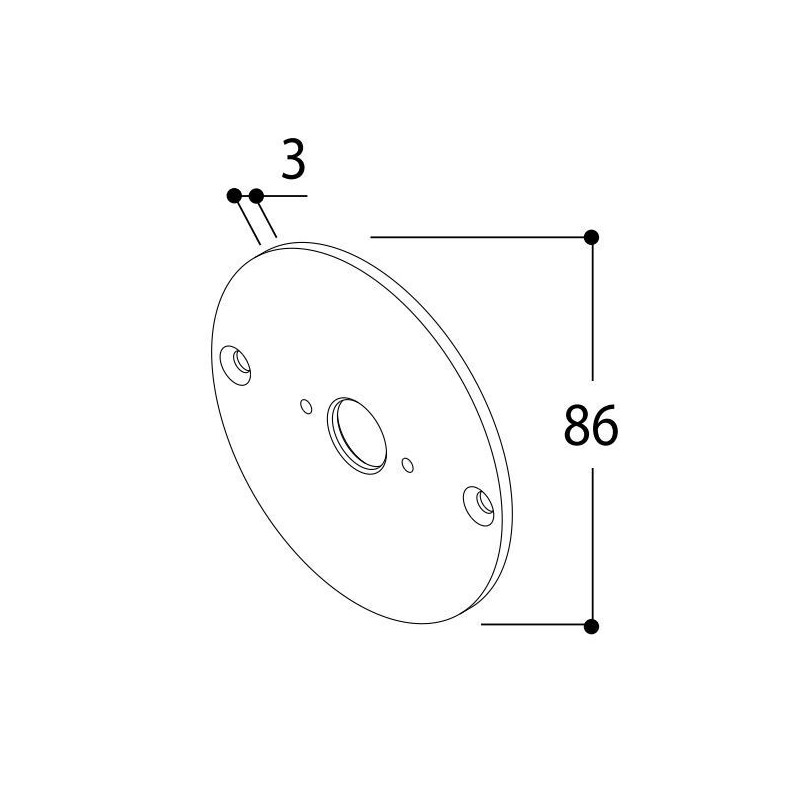 TAL LIGHTING MINI SCOOP FOOT ACC ZWART
