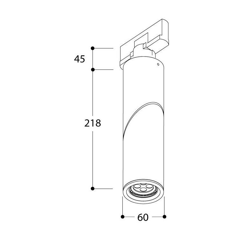 TAL MINI SCOOP GU10 TRACK éclairage sur rail