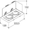 TAL MINI TOMMY  2 HALOLED spot encastrable