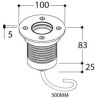 Tal Lighting MINI UBO ROUND LUXEON M WC 180° Einbaustrahler