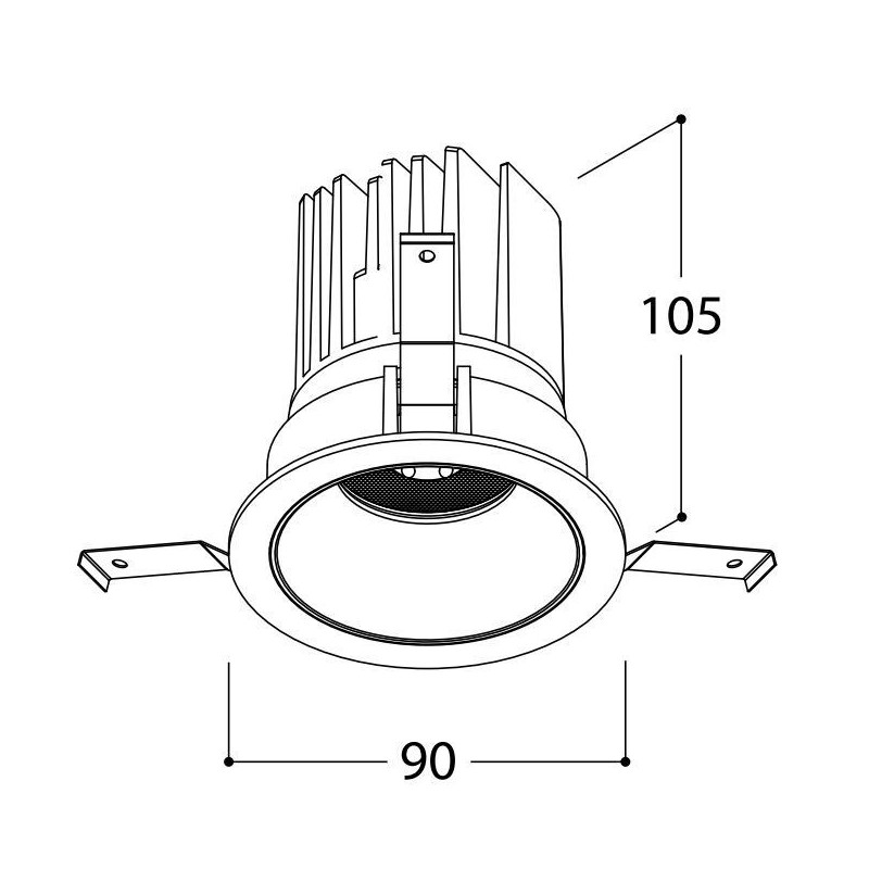 TAL MIX 13W ROUND spot encastrable