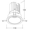 TAL MIX 26W ROUND spot encastrable