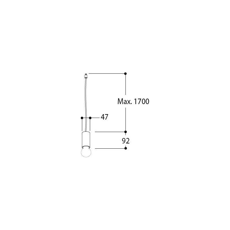 TAL NUTS SUSPENDED E27 M10  lampe suspendue