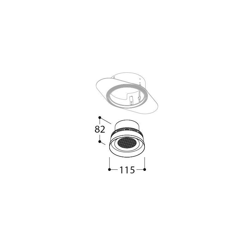 TAL ORBITAL IP65 TRIMLESS - THROUGH FLOW - spot encastrable
