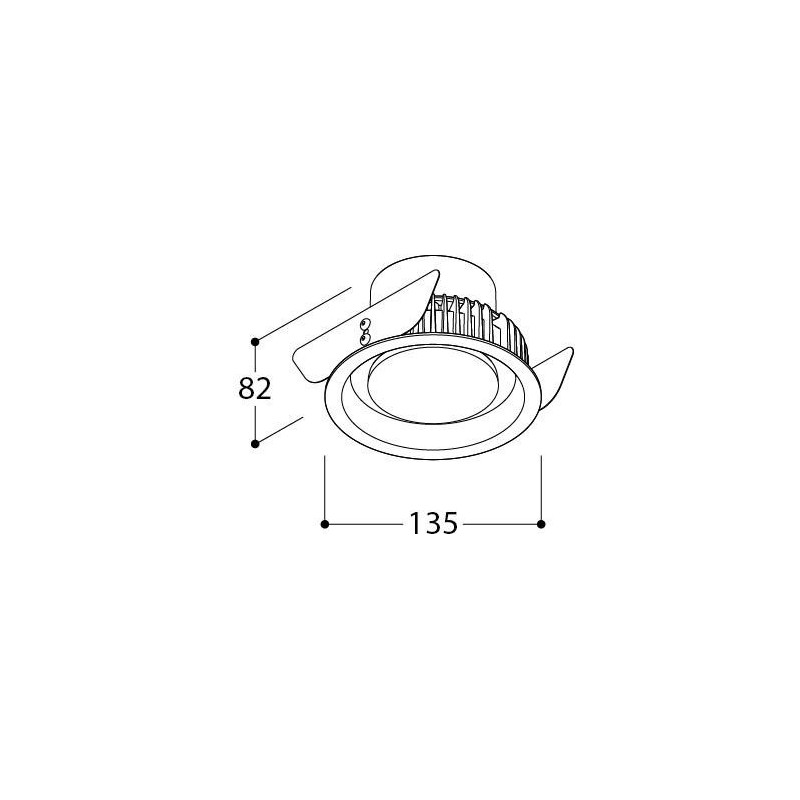 TAL ORBITAL LEAF FLOW CONTROL spot encastrable