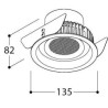 TAL ORBITAL LEAF THROUGH FLOW spot encastrable