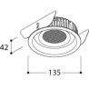 TAL ORBITAL LEAF THROUGH FLOW LOOK spot encastrable