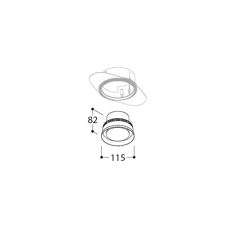 TAL ORBITAL TRIMLESS FLOW CONTROL  spot encastrable
