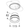 TAL ORBITAL TRIMLESS FLOW CONTROL  spot encastrable