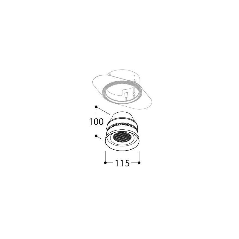 TAL ORBITAL TRIMLESS SPEAKER spot encastrable