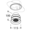 TAL ORBITAL TRIMLESS SPEAKER spot encastrable