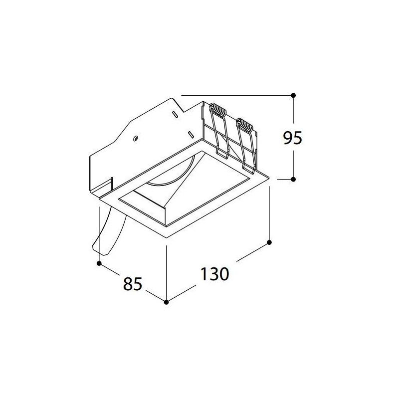 TAL QUAD ASYMMETRIC TORSION BEAUFORT spot encastrable
