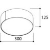 TAL ROLLO 300 Surface Mounted plafonnier