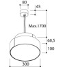 TAL ROLLO 300 Suspended lampe suspendue