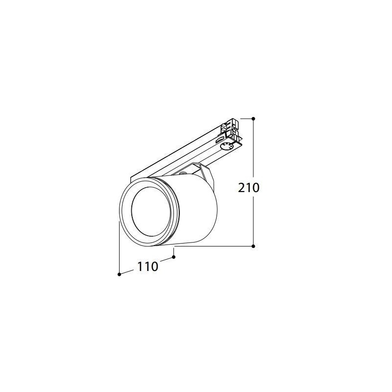 TAL SIGMA NXT  INCL HEAD 60° TILTING éclairage sur rail