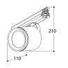 TAL SIGMA NXT  INCL HEAD 60° TILTING éclairage sur rail