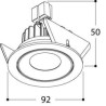 TAL SIMPLON HALOLED LEAF plafonnier
