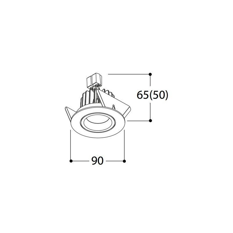 TAL SOLID ROUND HALOLED plafonnier