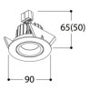 TAL SOLID ROUND HALOLED plafonnier