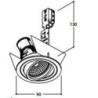 TAL SOLID ROUND MOBY GU10 plafonnier