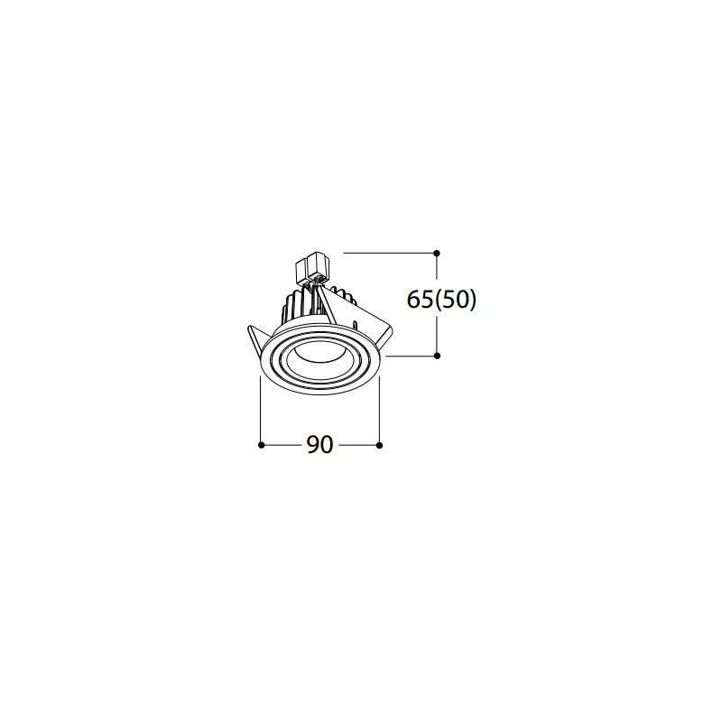 TAL SOLID ROUND MOBY HALOLED plafonnier