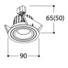 TAL SOLID ROUND MOBY HALOLED plafonnier