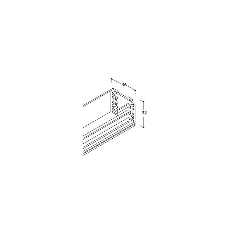 TAL LIGHTING SURFACE TRACK 3F - 3000MM