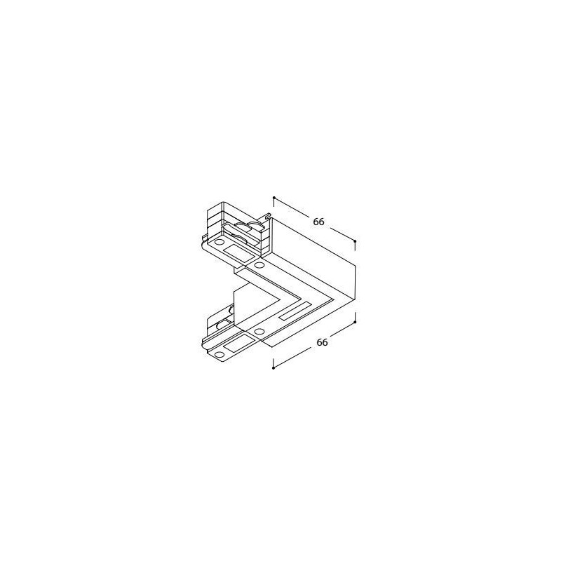 TAL LIGHTING SURFACE TRACK 3F - L COUPLER - EARTH INSIDE